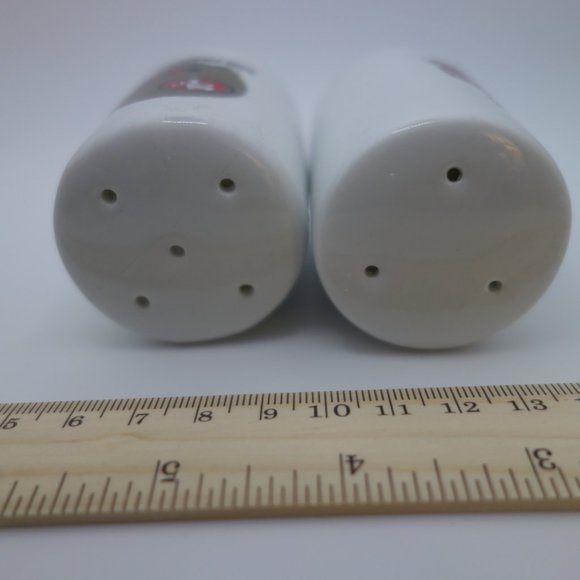 Vintage Ceramic San Francisco 49ers Salt & Pepper Shaker Set *Never Used w/ Box* - Picture 6 of 10